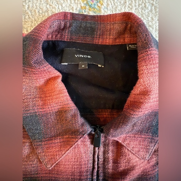 Vince Plaid Quarter Zip Size Medium - Picture 6 of 6